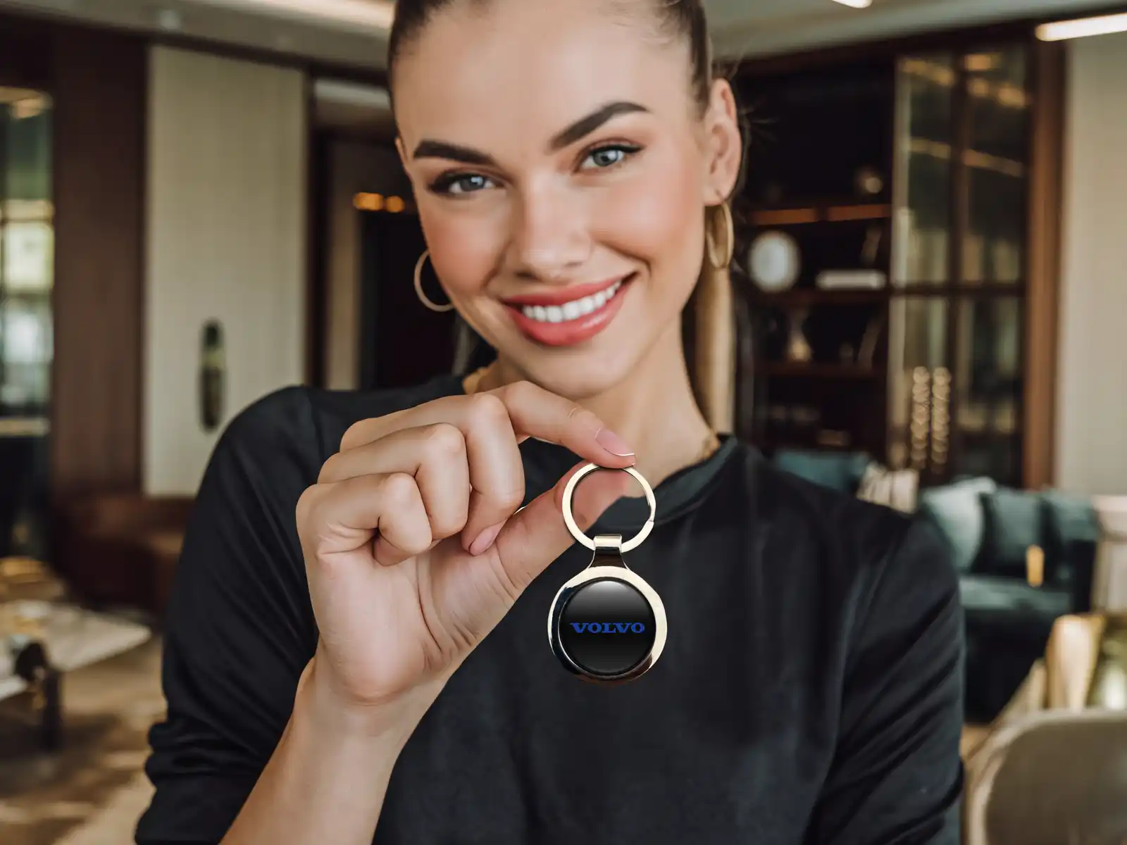 Volvo Metal Keychains Stainless Premium Look